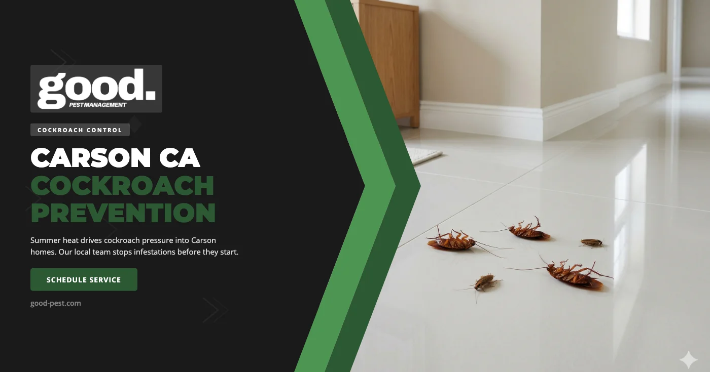 Summer Cockroach Control in Carson, CA